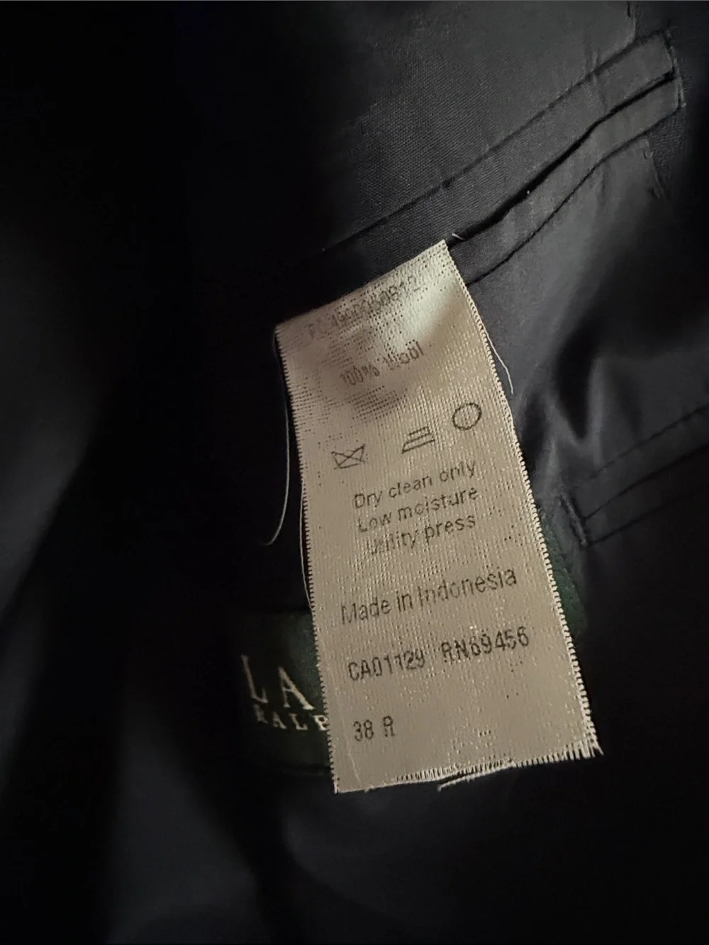 Ralph Lauren Classic Navy Blazer with Gold Buttons